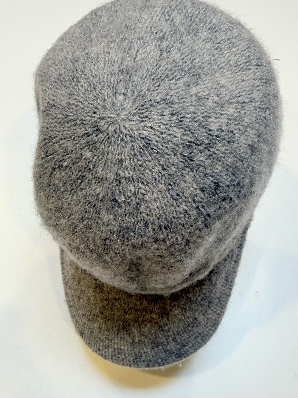 ADORA Gray wool Hat with Black Drawcord.  High Crown